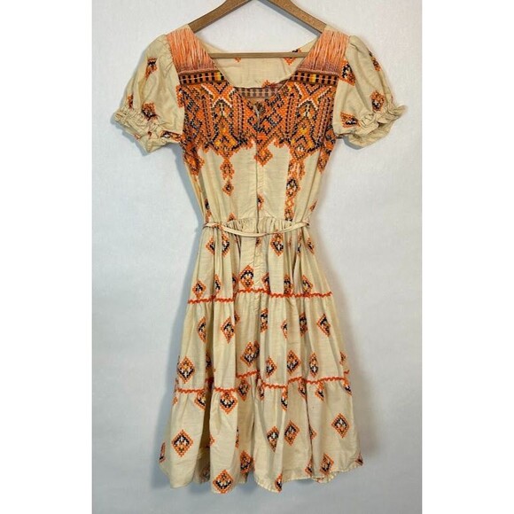 VTG DeLoris Square Dancing Dress Western Rockabilly Swing Circle Eyelet Lace - Picture 3 of 9